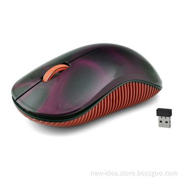 2.4GHz RF Mouse with Cool Stereo Painting, Nano Receiver and Up to 10m Receiving Distance